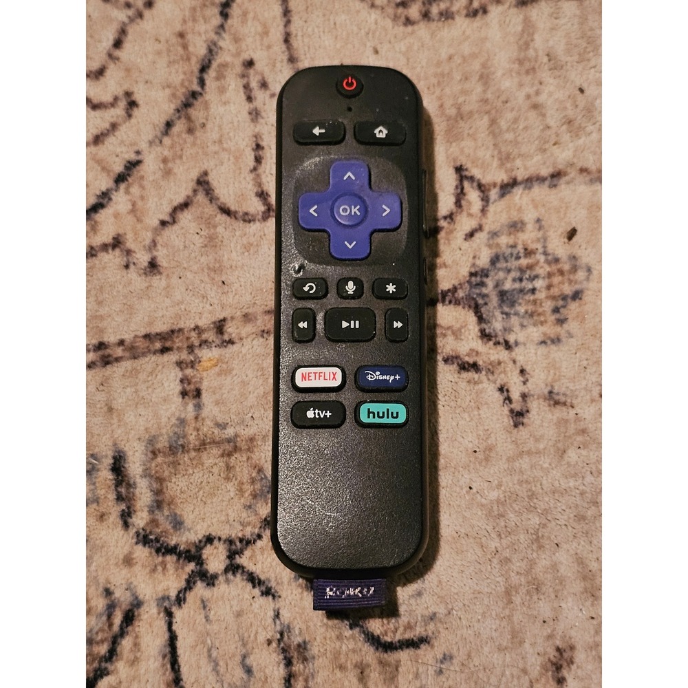Roku Voice Remote Pro Rechargeable with Voice Control and Shortcut Buttons Black